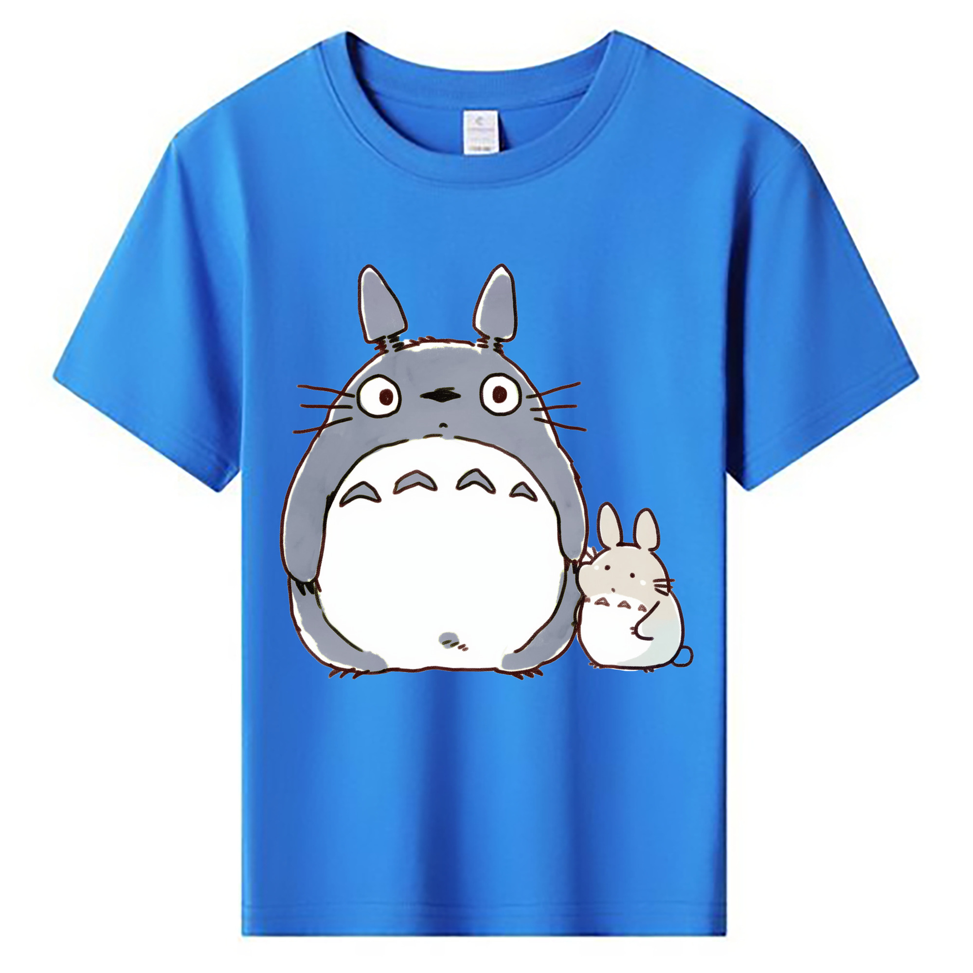 （画像用） となりのトトロ 草壁メイ 草壁サツキ My Neighbor Totoro Satsuki Kusakabe Mei Kusakabe 綿100％キッズTシャツ（フロントプリント）